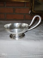 Antik "BALATON - ÉTTEREM"cizellált felirattal  patinás fagylaltos kehely