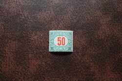 1915 Pirosszámú zöld portó 50 f *  Kat: 70 Ft