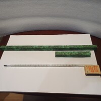 Retro mercury thermometer measuring up to 450°C in Art Deco style Kádár era chemistry laboratory