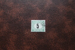 Pecsételt bélyeg 1914 Zöldportó 5. 5 f A Kat: 100 Ft