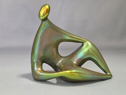 Zsolnay eozin modern nyugalom figura "Török János"