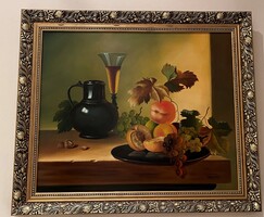 Gyümölcsös csendélet olajfestmény