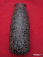 Retro váza- repesztett mázzal hibátlan 25 cm magas