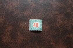 1915 Pirosszámú zöld portó 40 f *  Kat: 70 Ft