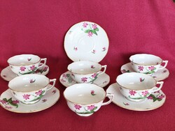 KIÁRUSÍTÁS! Ó herendi Ritka Jácint mintás teáskészlet