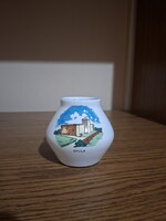 Bodrogkeresztúr kerámia emlék váza Gyula. 9 cm. Hibátlan. Jelzett