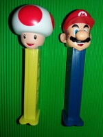 2013.PEZ CUKORKATARTÓ ADAGOLÓ - SUPER MARIO, YOSHI - figurák 2 db EGYBE a képek szerint