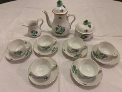 6 személyes Herendi Petrezselyem mintás kávés készlet