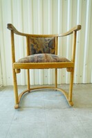 Antik szecessziós Josef Hoffmann Fledermaus karosszék szék fotel Thonet J&J Kohn kárpitozott
