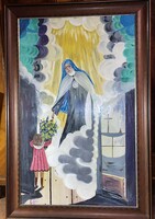 Oláh Mara OMARA ( 1945 Monor - 2020 Szarvasgede ) : Mátraverebélyi Szentkút