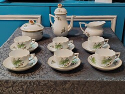 Herendi csipkebogyó - hecsedli mintás kávés készlet