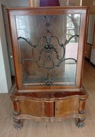 Bécsi barokk vitrines szekrény