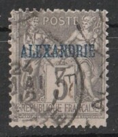 Kbe - 01- 22  1899 ALEXANDRIA  Yvert #3 (képbe fogazás)