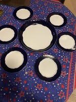 Zsolnay alapmázas porcelán Pompadour készlet