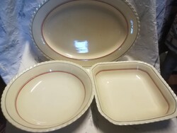 Porcelán /Thun/ tányérkészlet+tálalók+ mokkás készlet