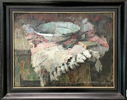 Nagy Oszkár: Csendélet tányérral - 03673