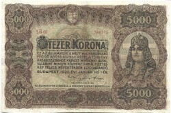 5000 korona 1920 Restaurált