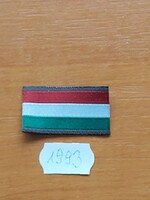 MH NEMZETI SZÍNŰ ZÁSZLÓ SZALAG FELVARRÓS BARNA SZEGÉLY 3,5 X 2 cm 1993.