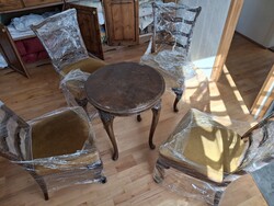 Antik dohányzóasztal szett!