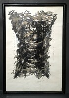 Nagy Imre Gyula: Gesztusok - egyedi absztrakt festmény, 1995 - modern, kortárs, nonfiguratív