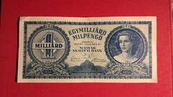 Magyar Egymilliárd millpengő 1946