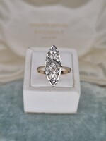 Brilles navett arany gyűrű