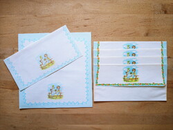 Retró  levélpapír + boríték szett gyerekeknek Kinder Post