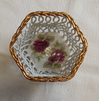 Porfin Cluj Napoca Porcelán kínáló tál hat szögletű