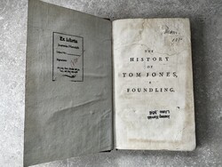 Henry Fielding: The History of Tom Jones, a Foundling – Paris, Didot, 1780 – antik 18. századi kötet