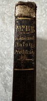 Pap István: Közönséges halotti predikátziók (Veszprém, 1833) – ritka református prédikációs kötet