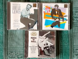 3 db Rock and roll CD/ Jerry Lee Lewis, Chuck Berry, Válogatás