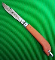 1970's lófej logós jel -kínai zsebkés bicska extra élesre fenve 20 cm ebből a pege 9cm képek szerint