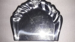 Fém kromozott asztali mintázott lapát 17x15 cm. újszerű