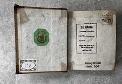 Friedrich Klopstock: Sämtliche Werke I–II. (Leipzig, 1823) –korabeli félbőr kötés, ex libris példány