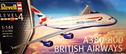 MINŐSÉGI Revell Airbus A380-800 British Airways NO.03922 makett repülőgép készlet