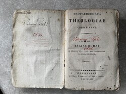 Budai Esaias (1797): Propaedeutumata Theologiae Christianae, Debrecen – korabeli kötés
