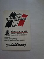 ARTEX BÚTORSZALON KFT. 1992. évi kártyanaptár