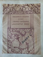 Kurucz János – Dalai  Grand Caféban Ének–zongora kotta (1910s)