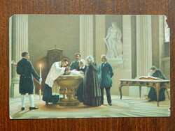 Stengel (29215) képeslap - Renard: Keresztelő  - lásd a képen - sarokhiány