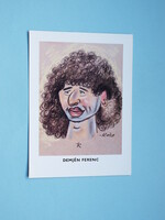 Postcard (18) - Demjén Ferenc caricature 1980s