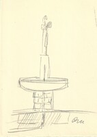 Borsos Miklós - 21 x 15 cm ceruza, papír