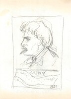 Borsos Miklós - 27 x 19,5 cm ceruza, papír