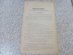 Szabályrendelet az ebtartásról 1896