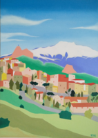 Szicília - Cesaró (50x70 cm - olajfestmény)