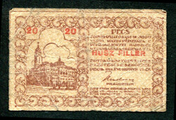 Pécs 1919 20 fillér