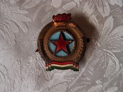 Rákosi - Tűzoltó sapka jelvény