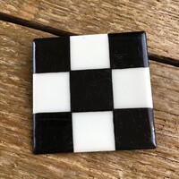 Régi bécsi kézzel festett tűzzománc bross