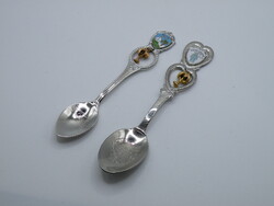 K419 Pálmafás ezüstözött kiskanalak FLORIDA kiskanál szuvenír