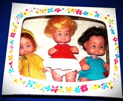 Régi 1970-s évek IDEAL - "BETSY" játék baba szett bontatlan csomagolásával.képek szerint