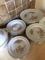 Henneberg porcelán étkészlet, 22 darabos
